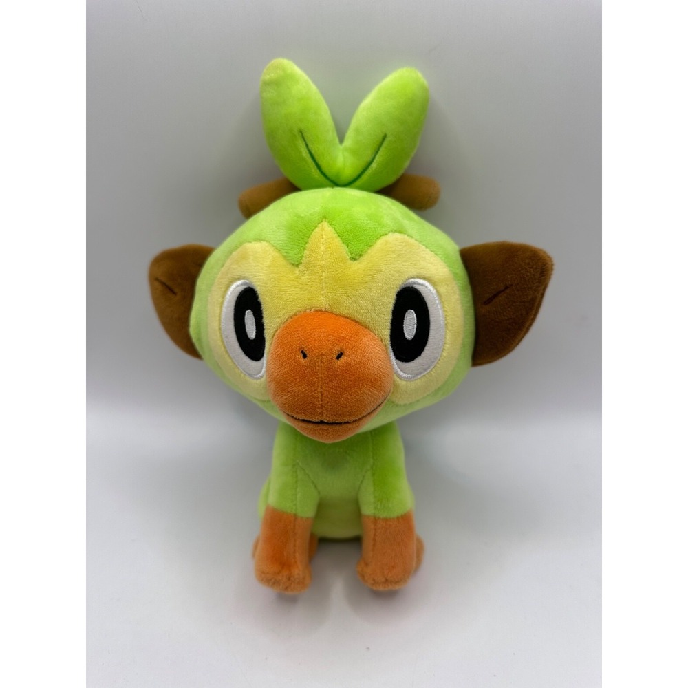 Pokemon Center 10" Grookey Plush Green Brown Ears & Tail